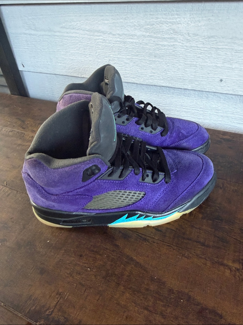 Nike Air Jordan 5 Suede High-Top Sneakers - Picture 2 of 6